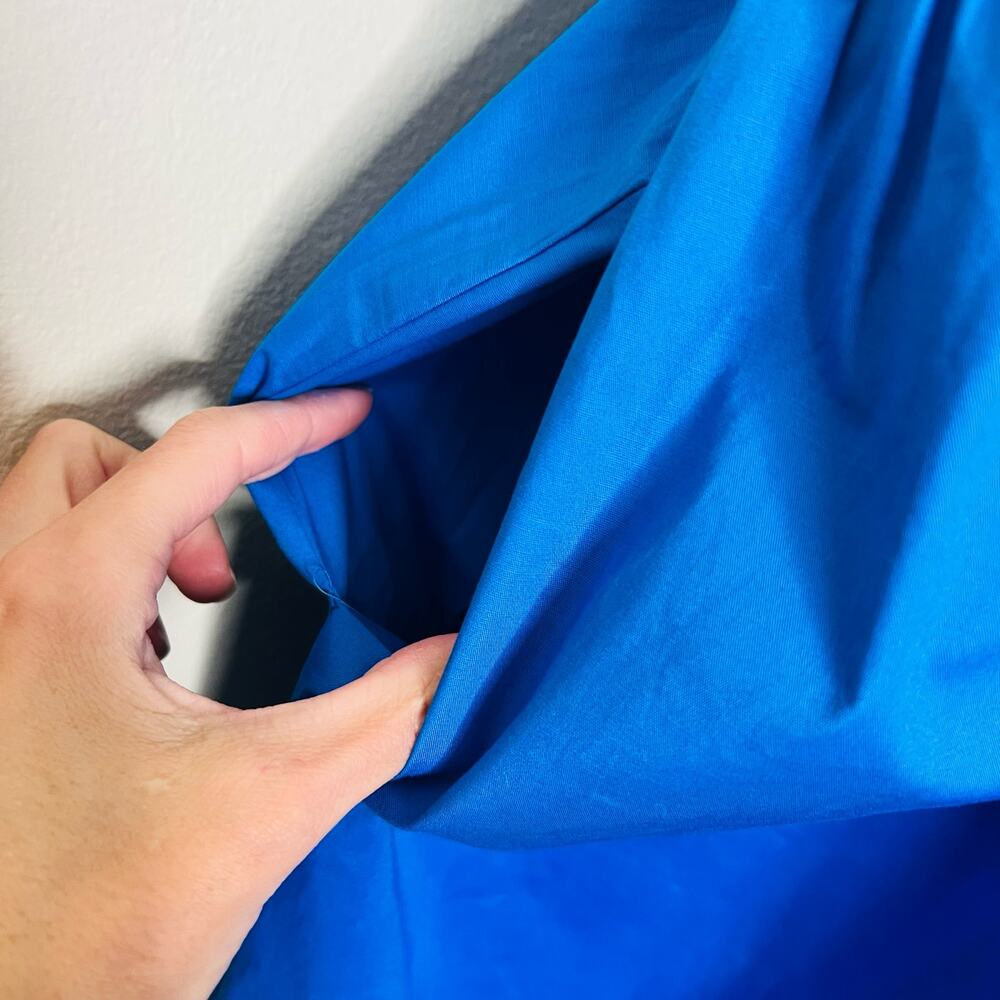 Maggy London Royal Blue Ruffle Midi Dress - Picture 8 of 11